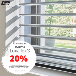 Ahorro energia con las cortinas Duette Luxaflex, ahora con un 20% de descuento