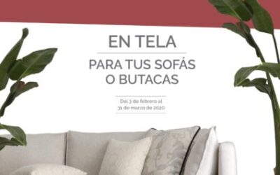promoción telas sofas KA Internacional 30% descuento