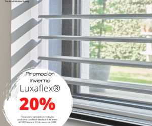 Ahorro energia con las cortinas Duette Luxaflex, ahora con un 20% de descuento