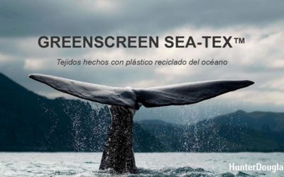 Estores Luxaflex con tejidos reciclados