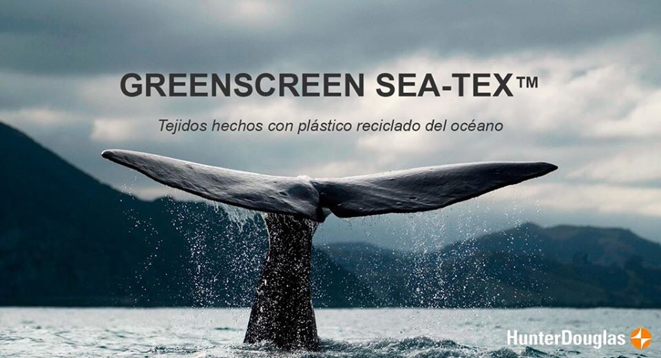 Estores Luxaflex con tejidos reciclados